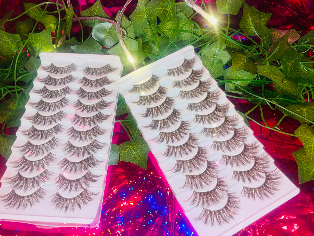 Cocoa Brown Wispy Lash set