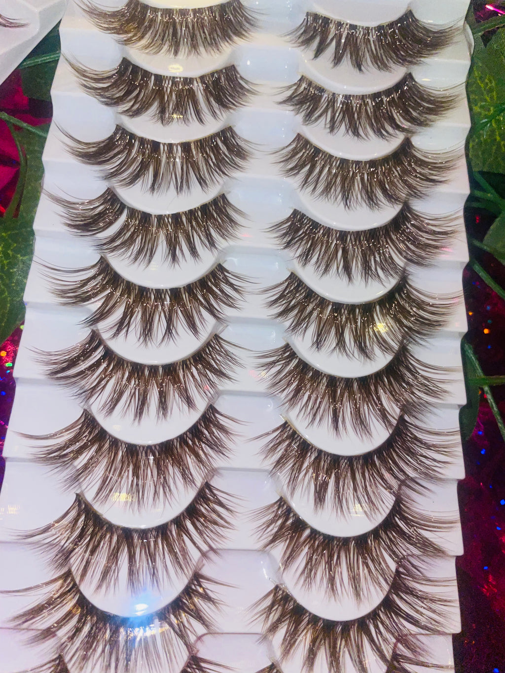 Cocoa Brown Wispy Lash set