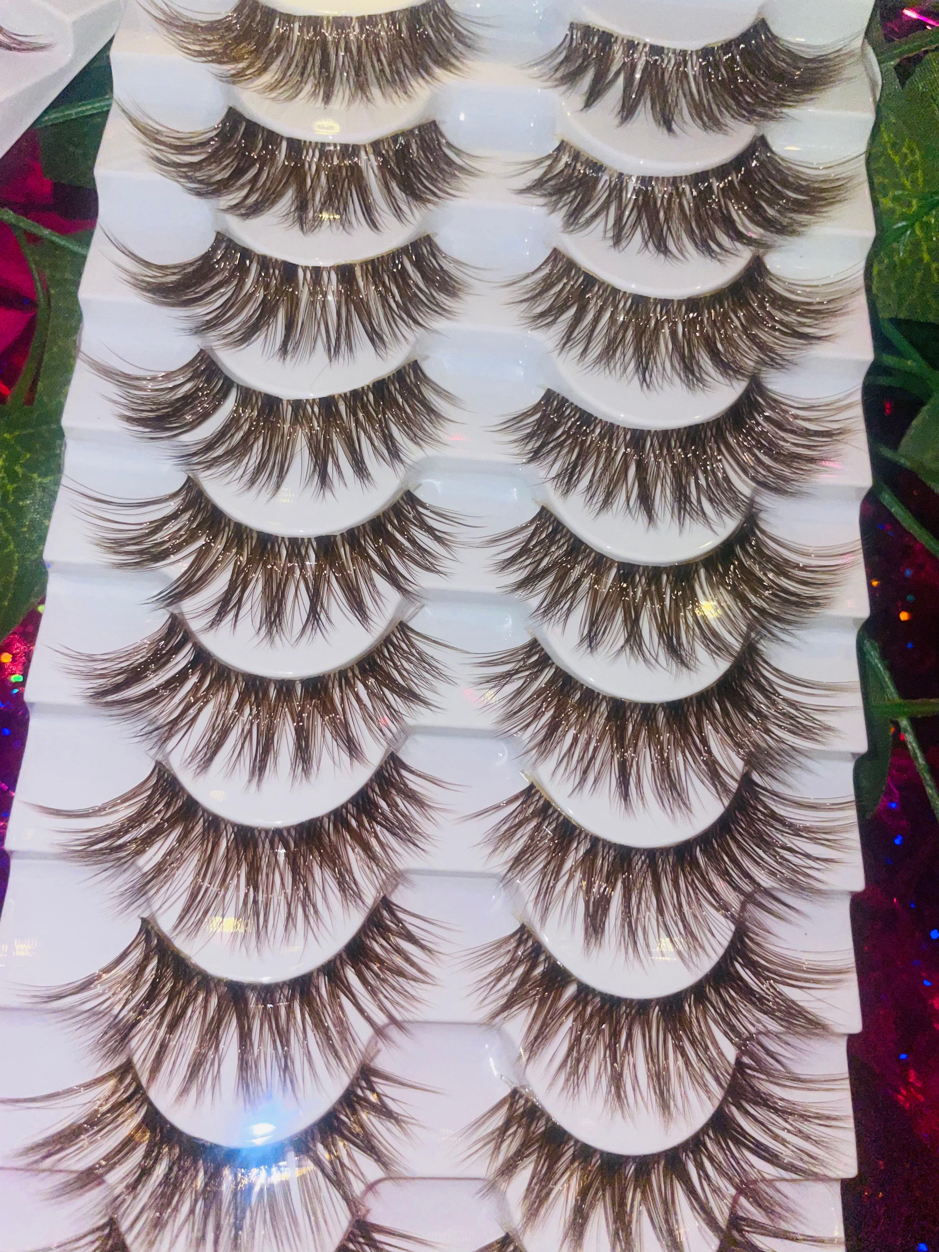 Cocoa Brown Wispy Lash set